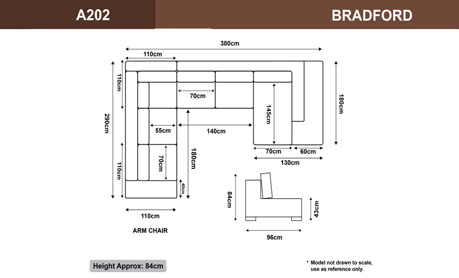 Bradford Leather Sofa Lounge Set